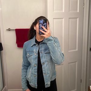 cute fitted jean jacket